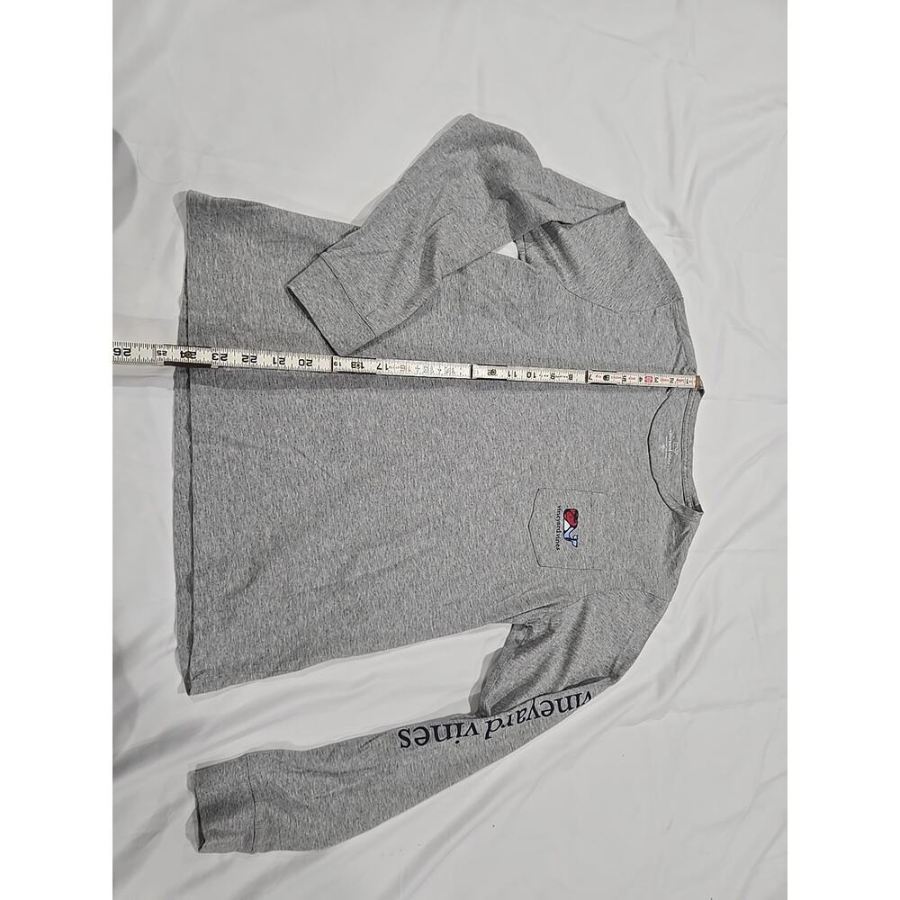 Vineyard Vines Youth Long Sleeve T Shirt Red/white/blue Whale